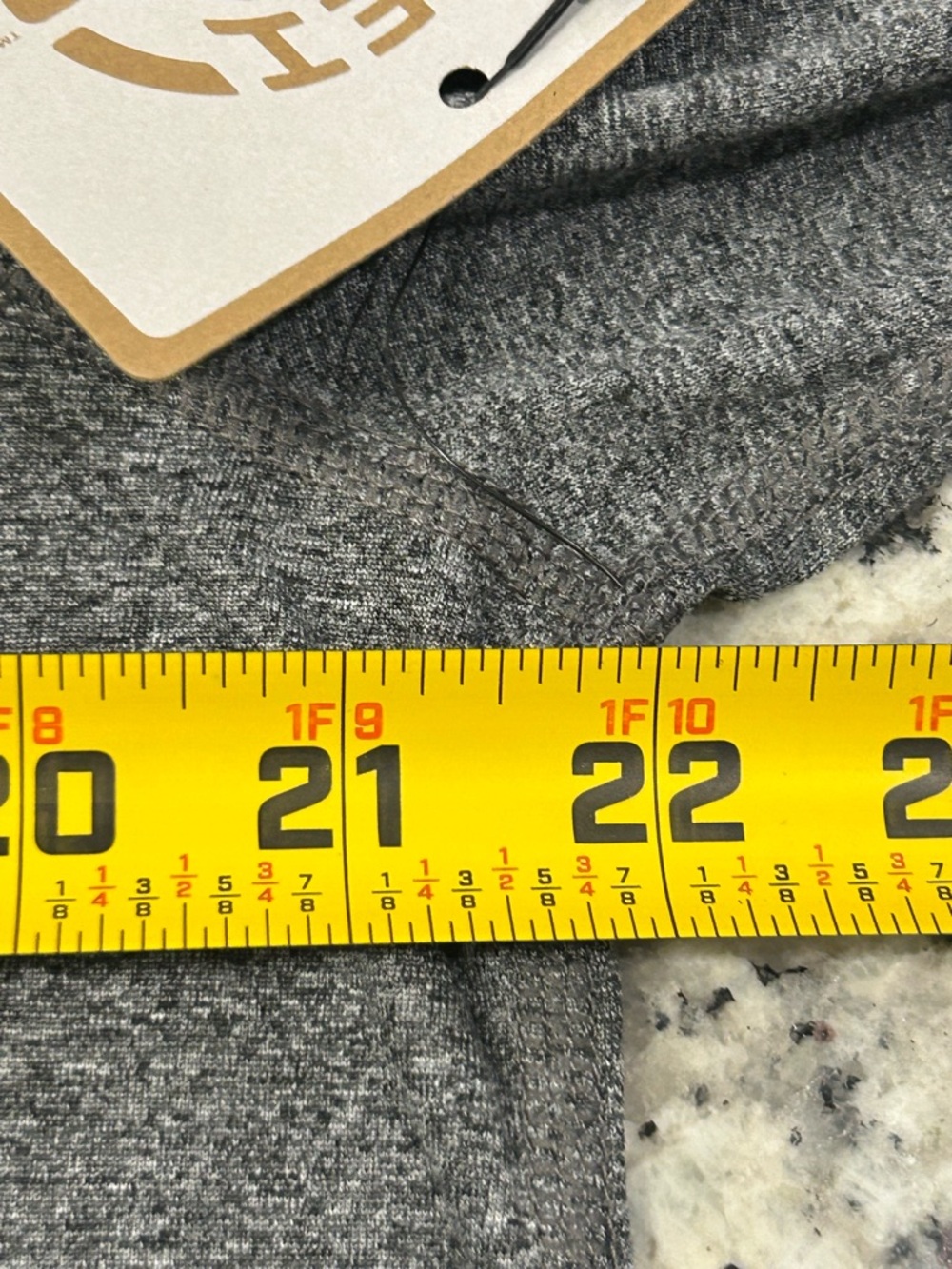REI Men's Long-Sleeve Performance Tech Tee Charcoal Heather L NWT Gray Stretch - Picture 8 of 8